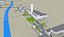 Karte der Stadt von London 3d einzeln aufgeführt