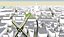 Karte der Stadt von London 3d einzeln aufgeführt