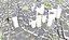Karte der Stadt von London 3d einzeln aufgeführt