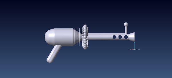 3ds max alien gun