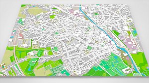 3D Cityscape Aalst Belgium