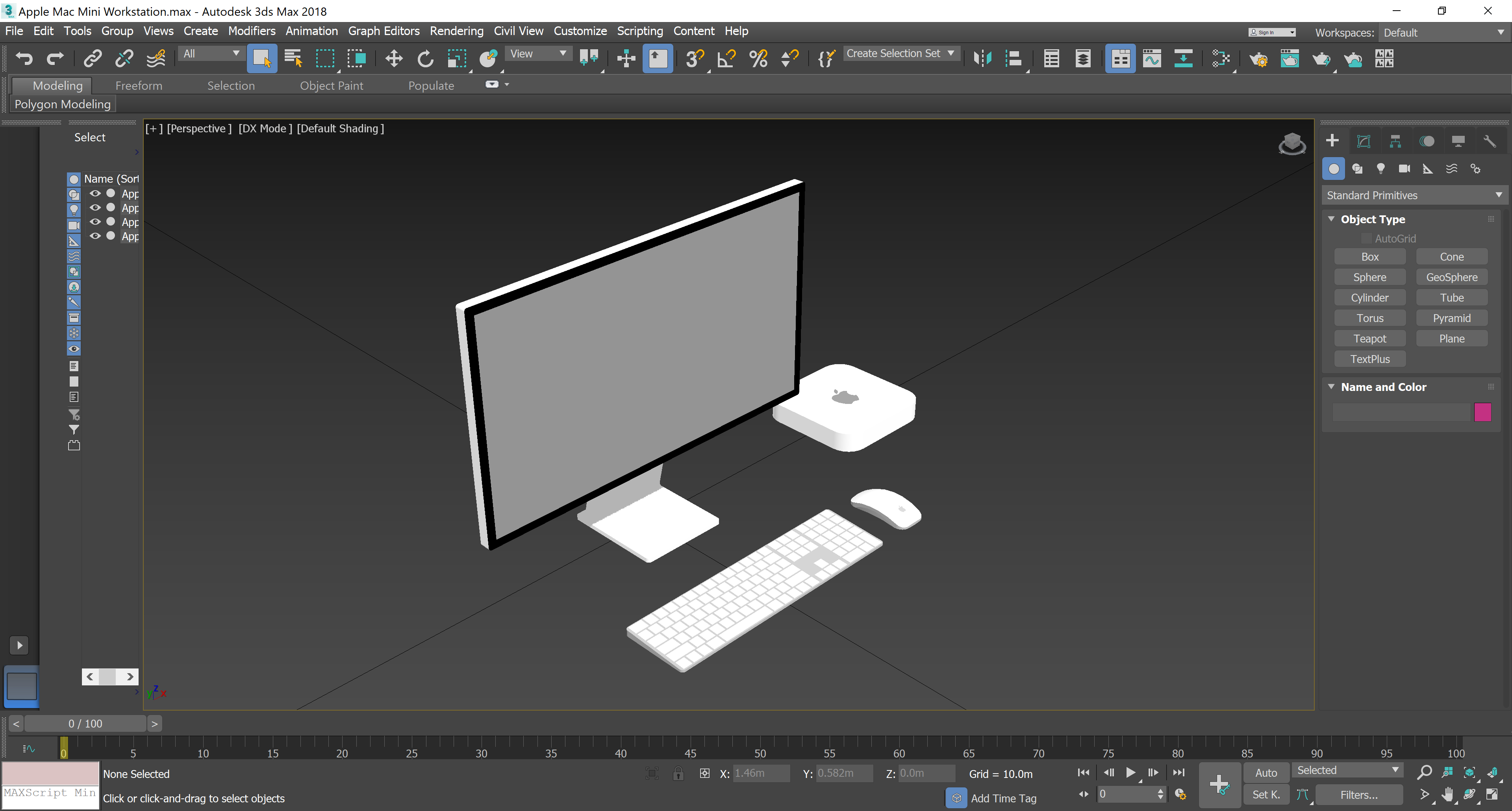 modelo 3d Apple Mac Mini Workstation - Revit Family - TurboSquid 1918609