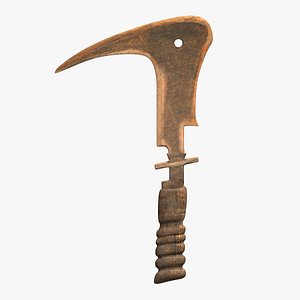 Mangbetu Trombash Knife Variation A 3D model