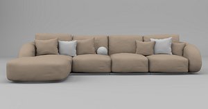 Modern Modular Sectional Sofa Upholstered L Shaped Couch