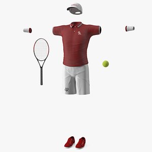 Tennis Sport Outfit for Men 3D model