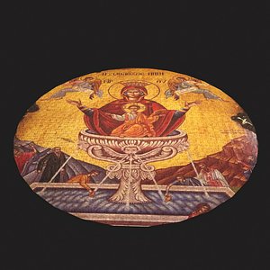Round Tapestry Design Six 3D