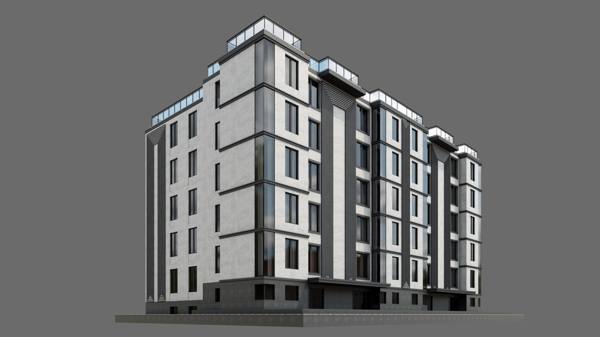 3D Residental Building - TurboSquid 2029053