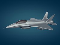 Generic Fighter Jet -- Military Aircraft -- Attack Plane -- Combat Airplane