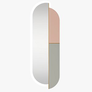 3D Iris Long Mirror by Regina Andrew model
