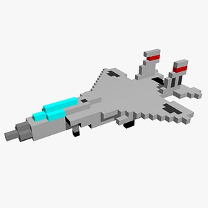 F15 Eagle - pixelated 3D model