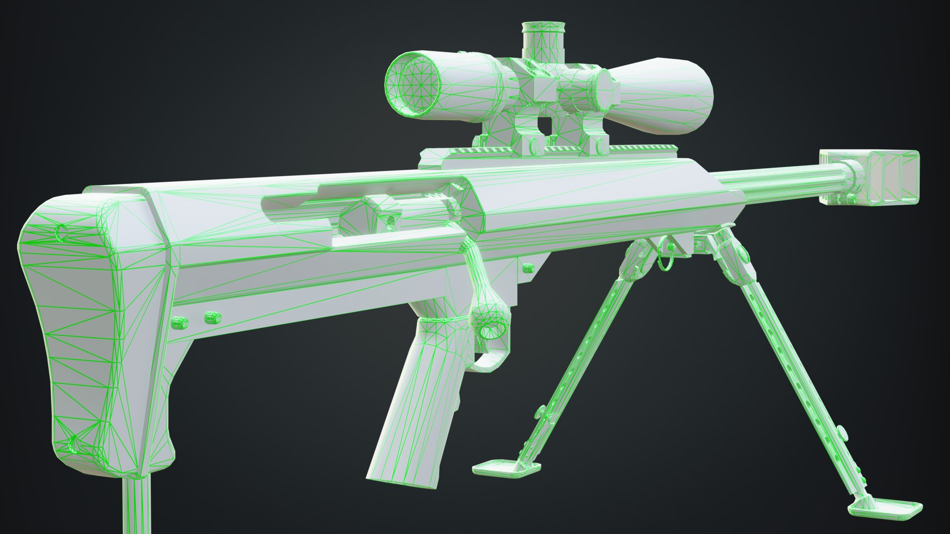 Barrett M99 With Vortex Viper Scope 3D Model - TurboSquid 1813638
