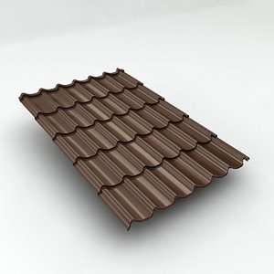 metal roof tiles sheet 3d max