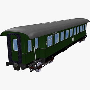 3D passenger wagon - schuerzeneilzugwagen B4ylwe model