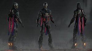 Sci Fi Airborne Cyborg model