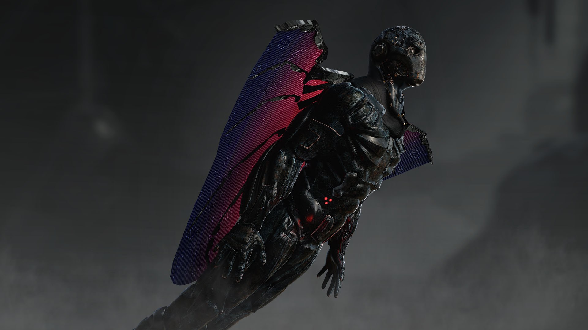 Sci Fi Airborne Cyborg Model - TurboSquid 2381082