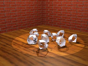 3d diamant model