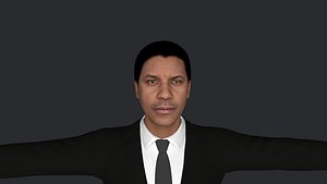 Denzel Washington Hyper Realistic Full Body Fully Rigged  Character