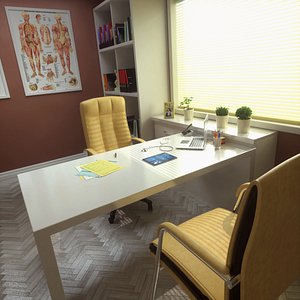 doctor office pbr octane 3D