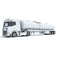 Truck with Tank Semitrailer