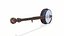 Banjo antigo, instrumento musical, modelo PBR de baixa poligonagem