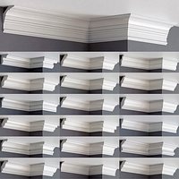 Collection of linear cornice (45 pieces) Set 01