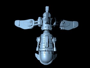 shuttle fighter spaceship obj