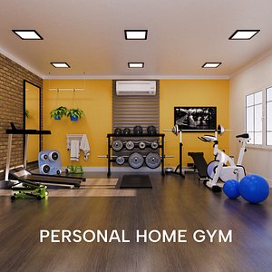 Personal Home Gym - Cinema 4D Octane Plus Other Formats