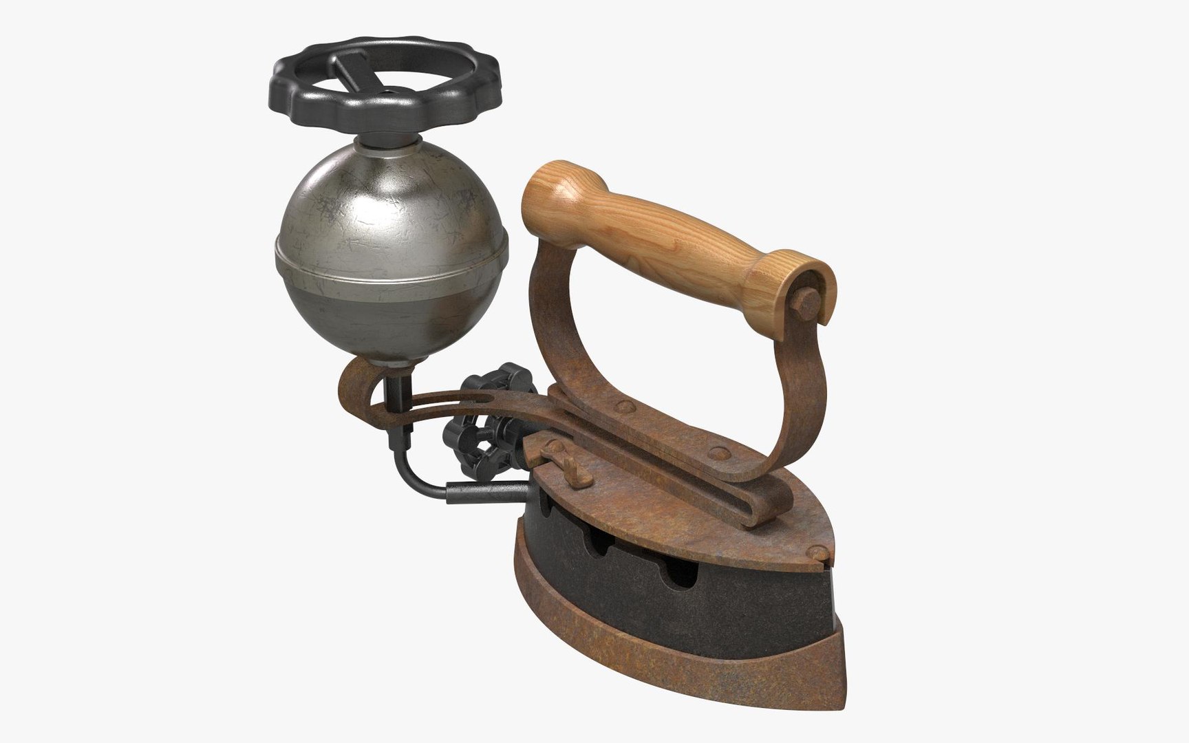 Antique Sad Iron Hydrocarbon 3D - TurboSquid 1937431