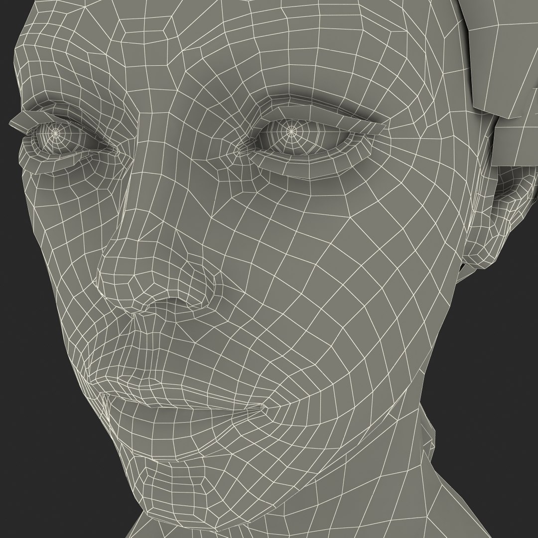 Female Head 3 3d Model