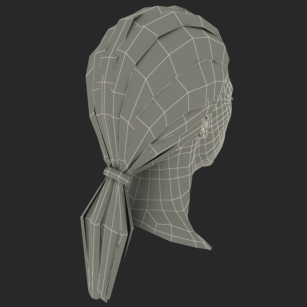 Female Head 3 3d Model