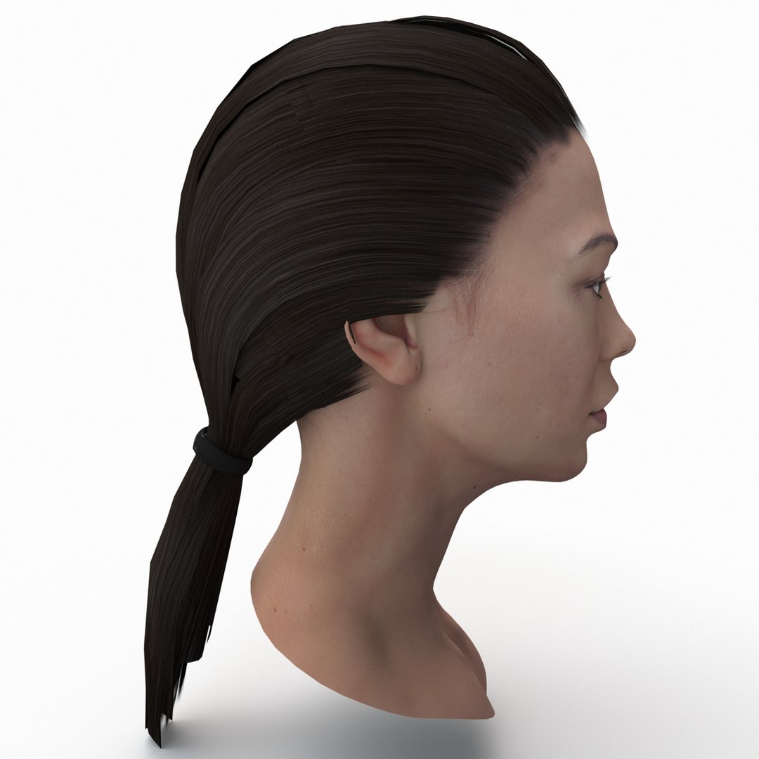 Female Head 3 3d Model