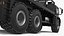 Camion plateau lourd noir simplifié