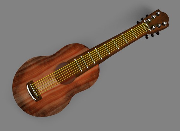 吉他3ds max模型
