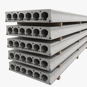 3D model Hollow concrete slab