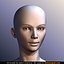 beautiful female head skin 3d model
