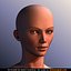 beautiful female head skin 3d model