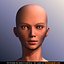 beautiful female head skin 3d model