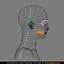 beautiful female head skin 3d model