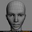 beautiful female head skin 3d model
