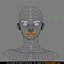 beautiful female head skin 3d model