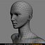 beautiful female head skin 3d model