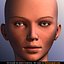 beautiful female head skin 3d model