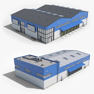 Industrial Buildings 3D model
