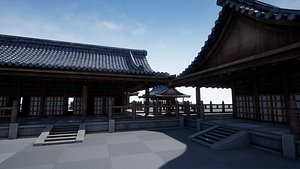 asian temple 3D model