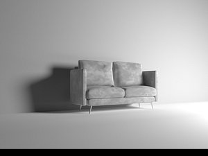 Sofa Suede 3D model