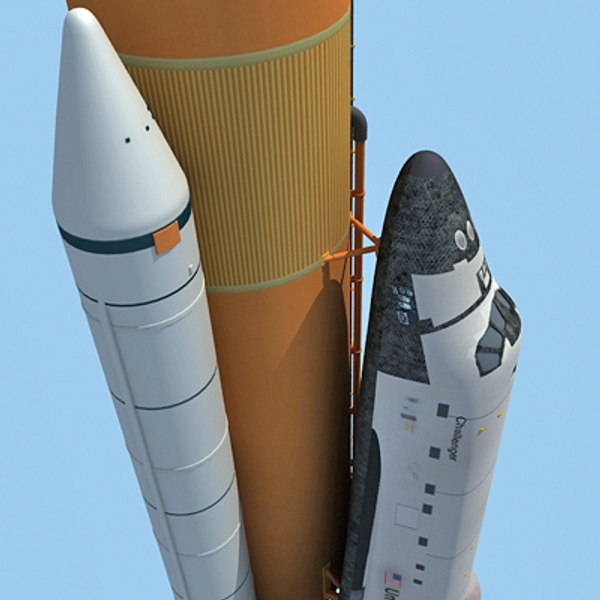 3d model nasa space shuttle challenger