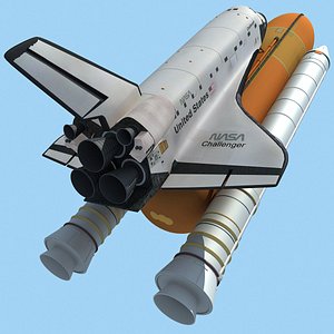 3d model nasa space shuttle challenger