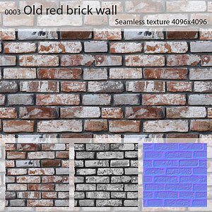 0003 Old red brick wall