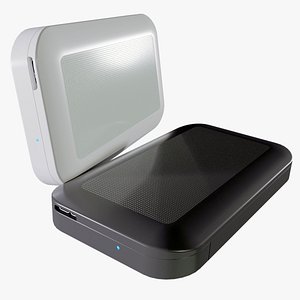 3D hard drive usb 3 model