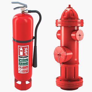 3D extinguisher hydrant